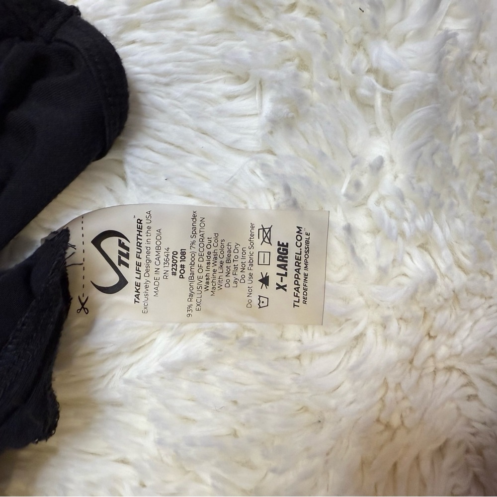 NWOT - TLF Men's Black stringer Tank Top XL - Picture 6 of 6